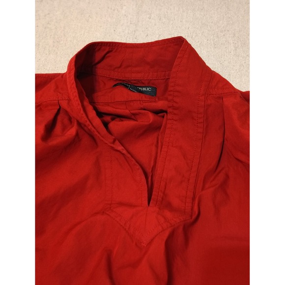 Vintage Banana Republic Wind‎ Breaker Long Sleeve Gathered Waist Pullover Sz S D - Picture 2 of 10